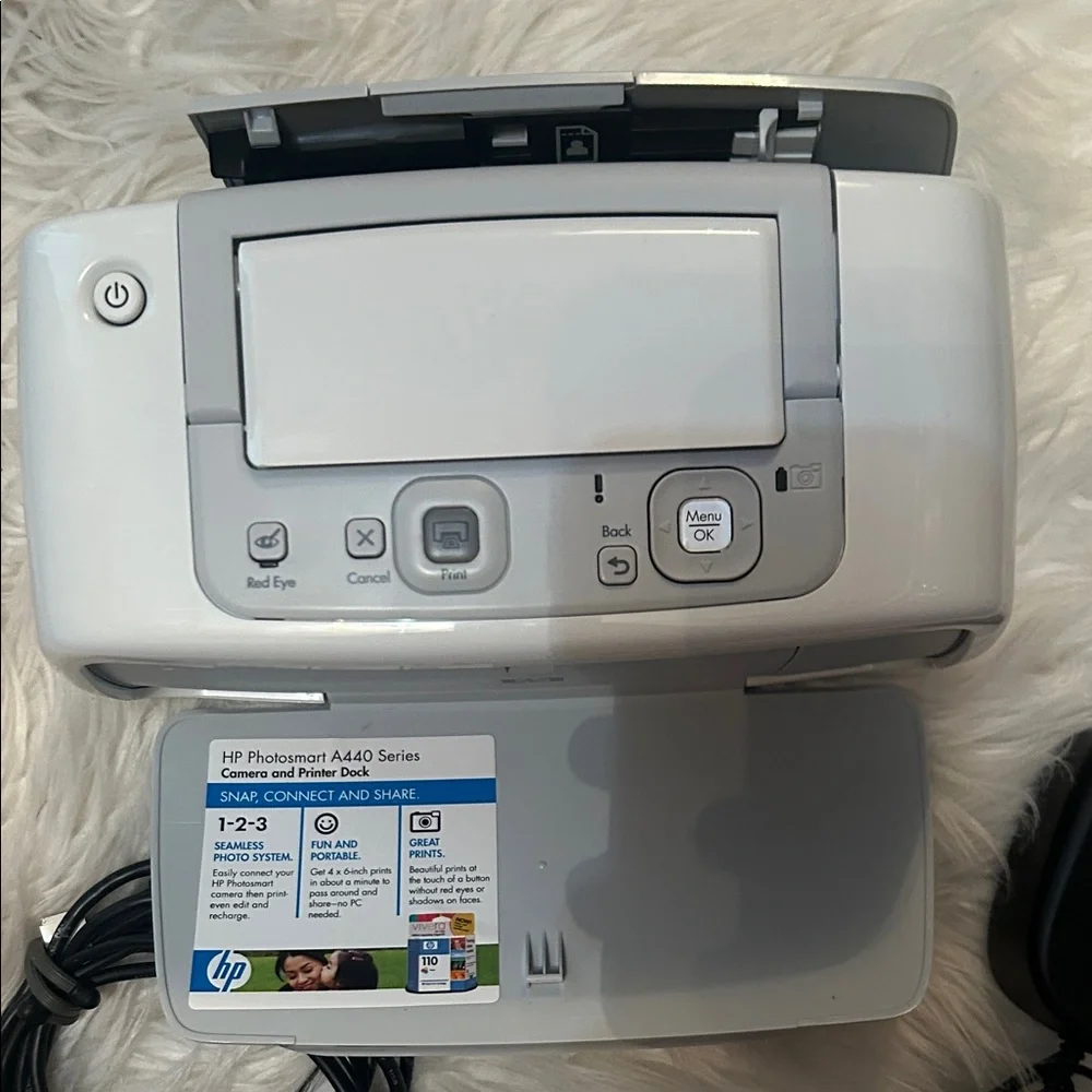 HP Gray Photo Printer with Accessories
